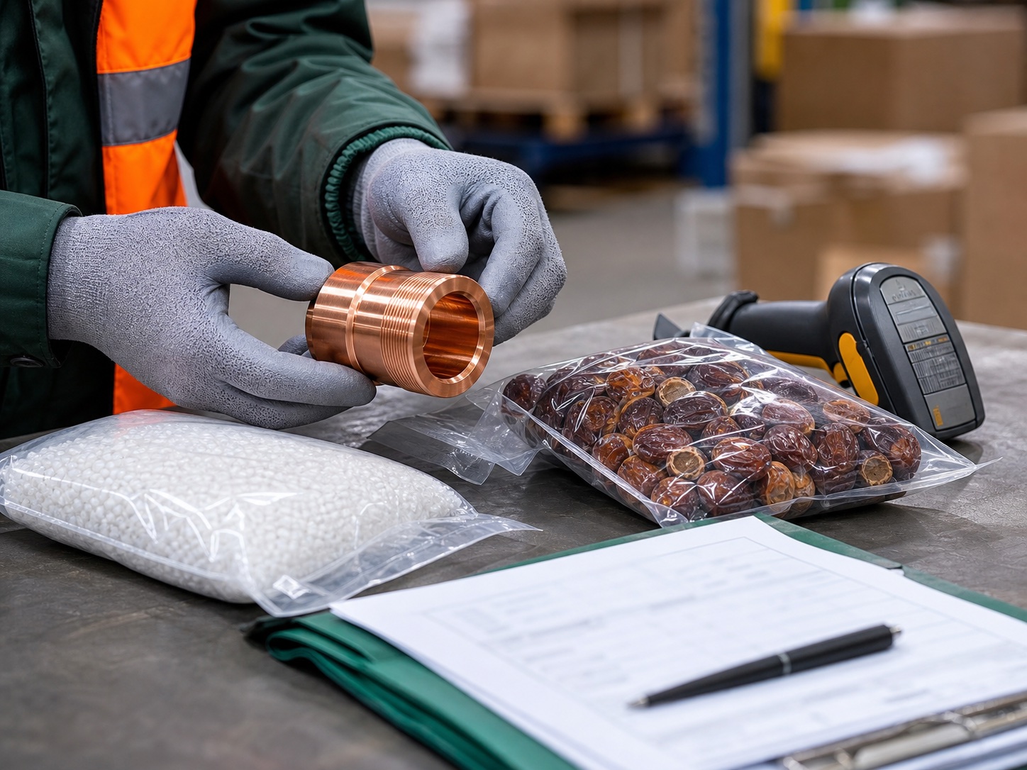 Inspection of industrial and food product samples